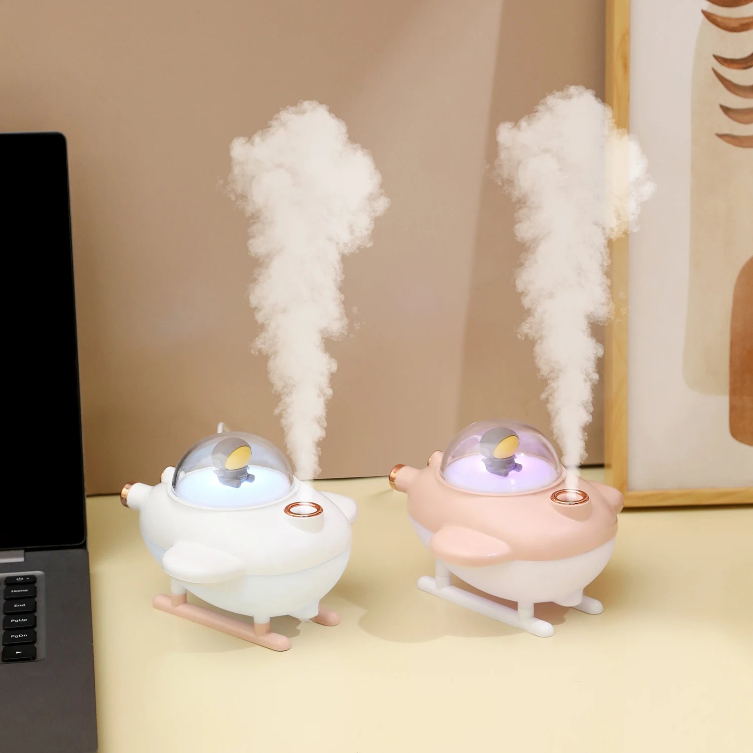 Difuzor de aromaterapie Spaceman – umidificator mini USB și purificator de aer