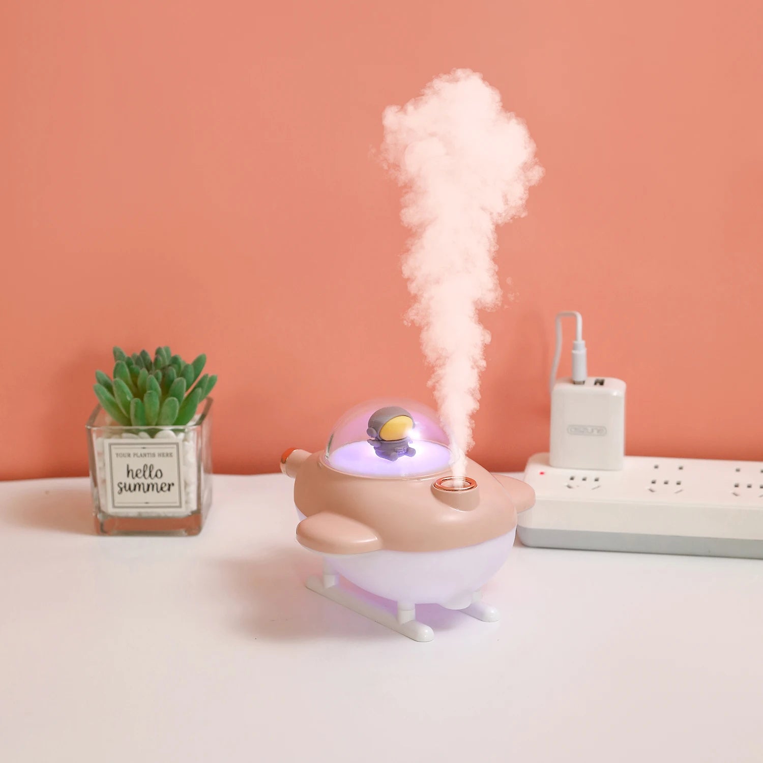 Difuzor de aromaterapie Spaceman – umidificator mini USB și purificator de aer