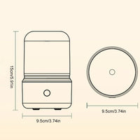 Aparat de aromaterapie electric cu efect luminos și design sofisticat - Alb