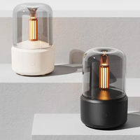 Aparat de aromaterapie electric cu efect luminos și design sofisticat - Alb