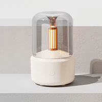 Aparat de aromaterapie electric cu efect luminos și design sofisticat - Alb